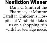 Nonfiction Winner Dana C. Smith of the Pharmacy at Monroe 