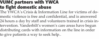 Yumc partners with YWCA to fight domestic abuse